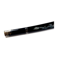 Dragon Katana with Horimono Blade and Mother-of-Pearl Saya