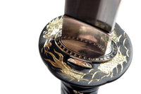 Dragon Katana with Horimono Blade and Mother-of-Pearl Saya