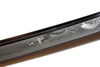 Dragon Katana with Horimono Blade and Mother-of-Pearl Saya