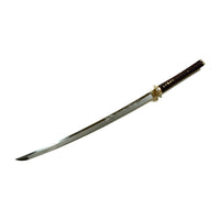 Engraved Blade Katana with Burgundy Saya