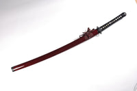 L6 Steel Kagum with Burgundy Saya