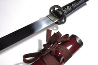 L6 Steel Kagum with Burgundy Saya