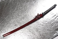 L6 Steel Kagum with Burgundy Saya