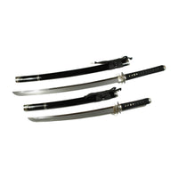 Three-Sword Set with Silver Sukashi Tsuba