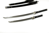 Three-Sword Set with Silver Sukashi Tsuba