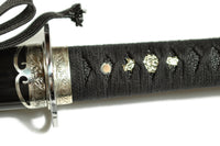 Three-Sword Set with Silver Sukashi Tsuba