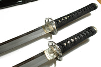 Three-Sword Set with Silver Sukashi Tsuba