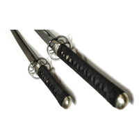Three-Sword Set with Silver Sukashi Tsuba