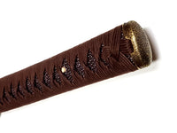 Brown Ricepaper Katana with Antique Small Copper Tsuba - high quality sword from Martialartswords.com