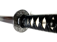 Turtle-themed katana with hand carved iron tsuba - high quality sword from Martialartswords.com