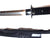 Turtle katana with black habaki