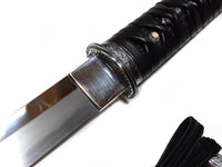 Aiguchi Style Kanata with Silver Fittings and Walnut Saya - MartialArtSwords.com