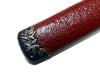 Antique fittings with Red Ishime Saya (charcoal textured) - high quality sword from Martialartswords.com