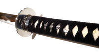 Brown Ricepaper Iaito with butterfly fittings - high quality sword from Martialartswords.com