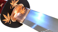 Maple Katana with Maple Horimono (Blade Carving) - high quality sword from Martialartswords.com