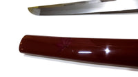 Maple Wakizashi with Maple Horimono (Blade Carving) - high quality sword from Martialartswords.com