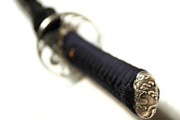 O-kissaki katana with hand-made sukashi crab tsuba - high quality sword from Martialartswords.com