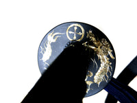 Hand carved dragon tsuba - high quality sword from Martialartswords.com