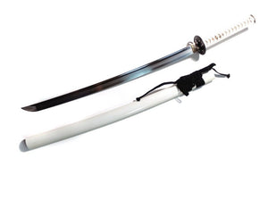White themed Japanese katana - high quality sword from Martialartswords.com