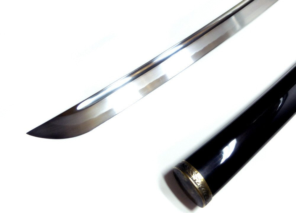 Long Korean jingum sword with antiqued brass fittings ...