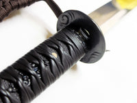 Daisho (katana and wakizashi pair) with red rice paper saya - high quality sword from Martialartswords.com