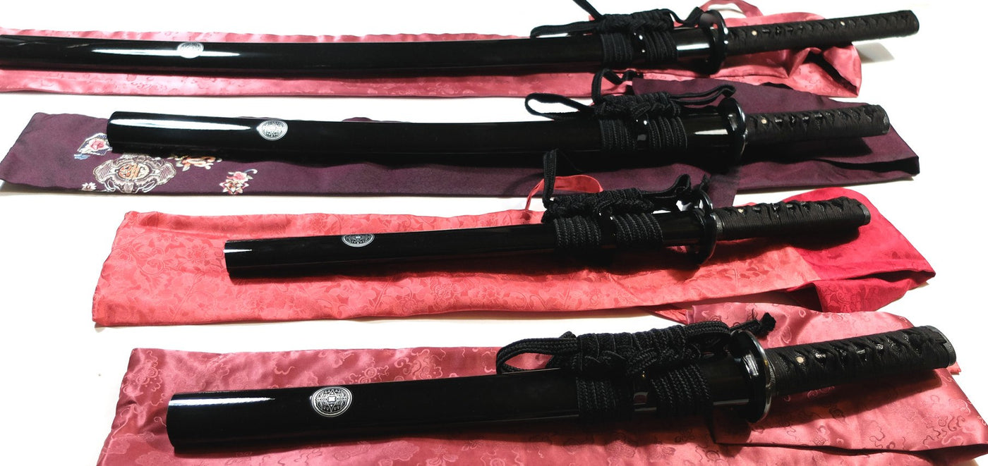 Custom heirloom katana wakizashi tanto set